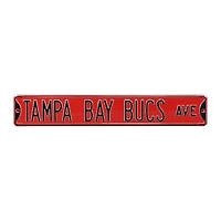 Red Tampa Bay Buccaneers 6" x 36" Steel Street Sign