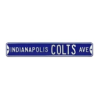 Royal Indianapolis Colts 6" x 36" Steel Street Sign