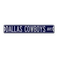 Navy Dallas Cowboys Ave 6" x 36" Steel Street Sign