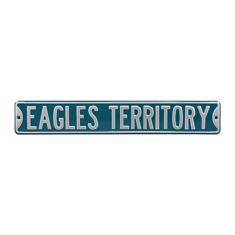 Midnight Green Philadelphia Eagles Territory 6" x 36" Steel Street Sign