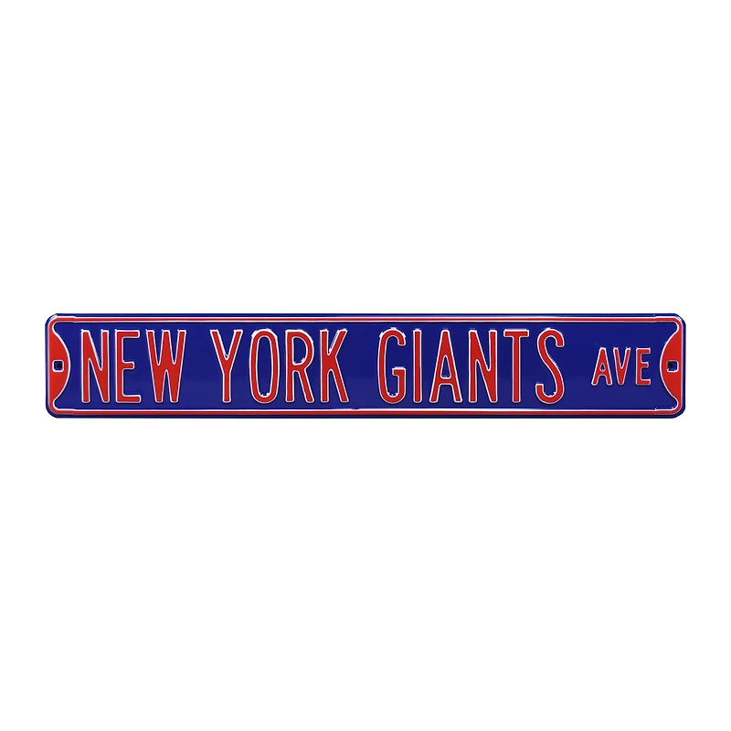Royal New York Giants Ave 6" x 36" Steel Street Sign