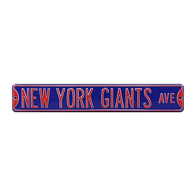 Royal New York Giants Ave 6" x 36" Steel Street Sign