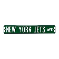 Green New York Jets 6" x 36" Steel Street Sign