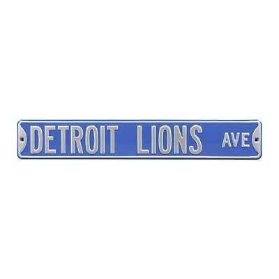 Blue Detroit Lions 6" x 36" Steel Street Sign