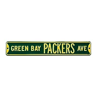 Green Green Bay Packers 6" x 36" Steel Street Sign
