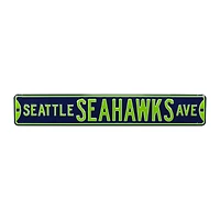 College Navy Seattle Seahawks 6" x 36" Steel Street Sign