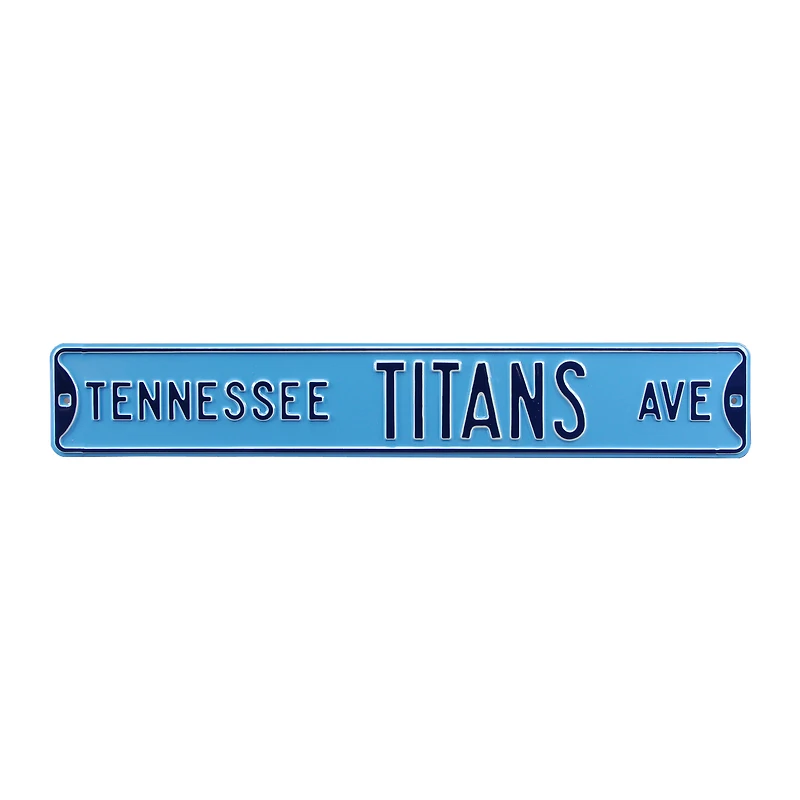 Light Blue Tennessee Titans 6" x 36" Steel Street Sign