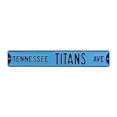 Light Blue Tennessee Titans 6" x 36" Steel Street Sign
