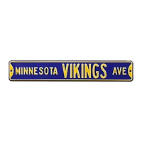 Purple Minnesota Vikings 6" x 36" Steel Street Sign