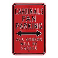 Red Arizona Cardinals 12" x 18" Steel Parking Sign