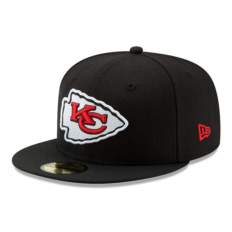 Men's New Era Black Kansas City Chiefs Omaha 59FIFTY Fitted Hat