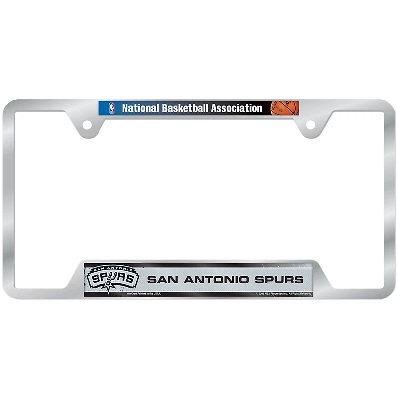 WinCraft  San Antonio Spurs Chrome Plated Metal License Plate Frame