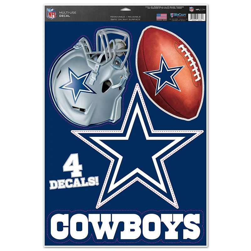 WinCraft Dallas Cowboys 11" x 17" #1 Fan Multi-Use Decal Sheet