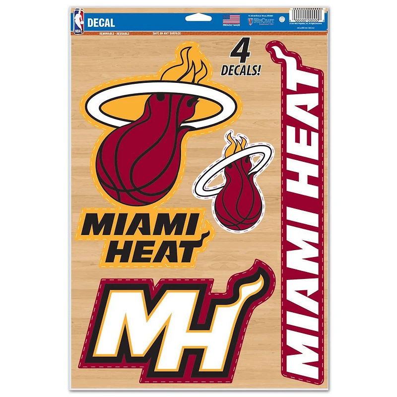 WinCraft Miami Heat 11" x 17" Multi-Use Decal Sheet