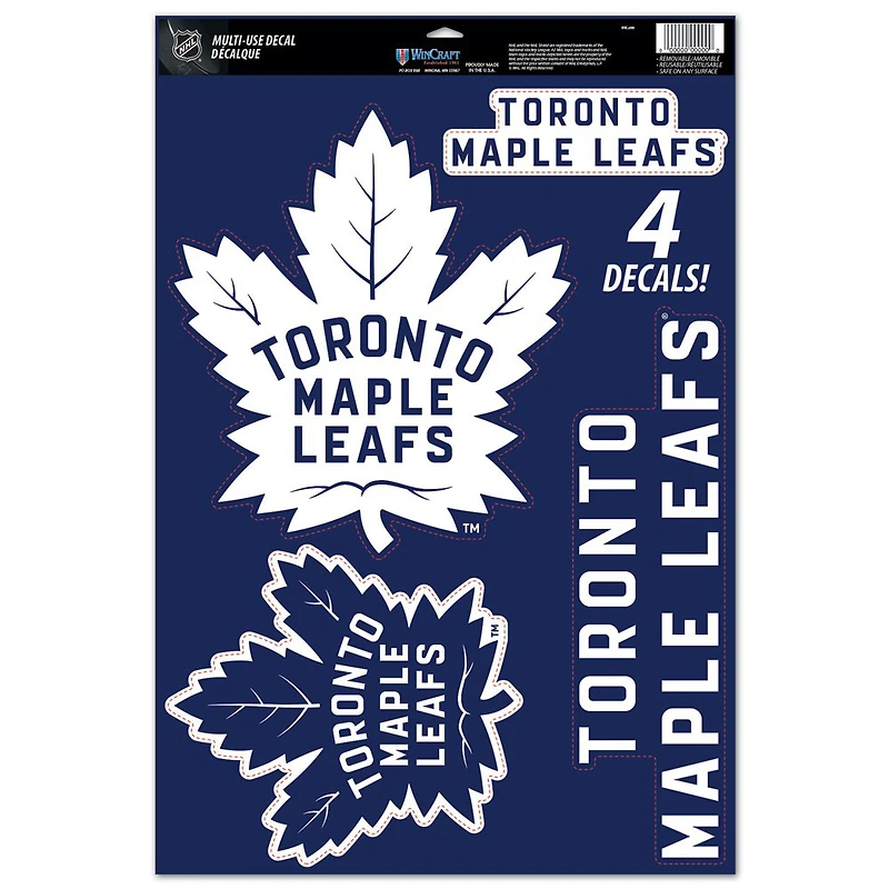 WinCraft Toronto Maple Leafs 11" x 17" Multi-Use Decal Sheet