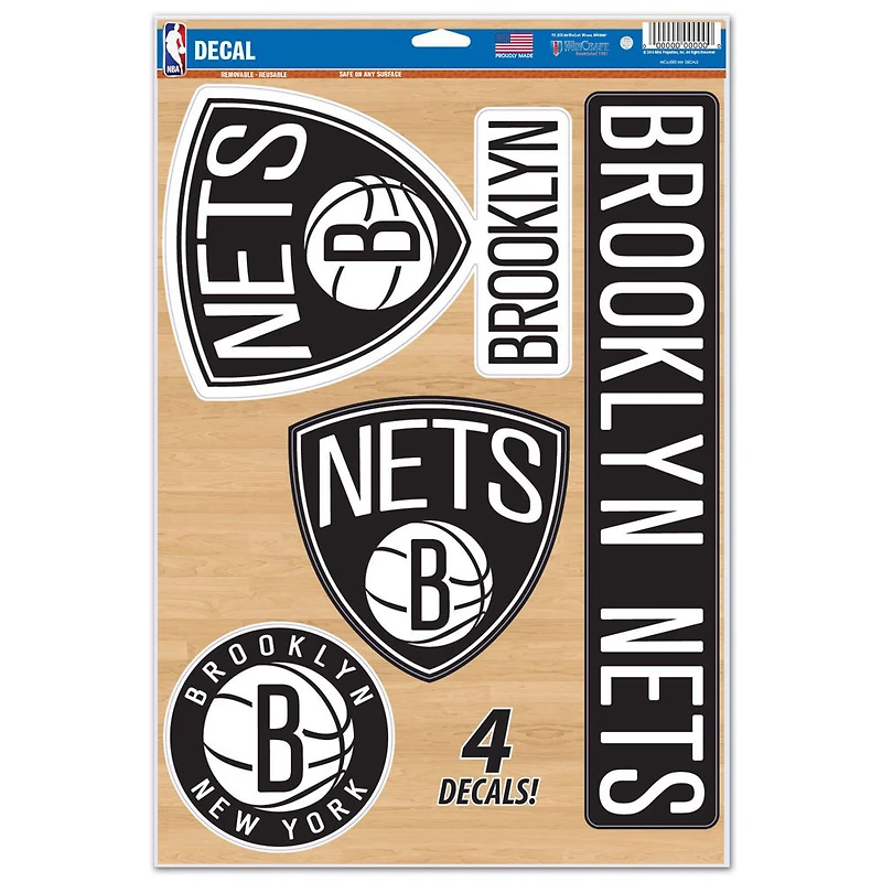 WinCraft Brooklyn Nets 11" x 17" Multi-Use Decal Sheet