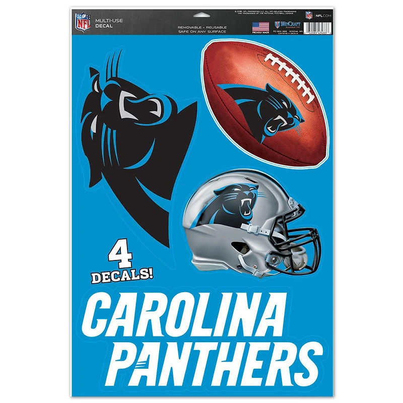 WinCraft Carolina Panthers 11" x 17" #1 Fan Multi-Use Decal Sheet