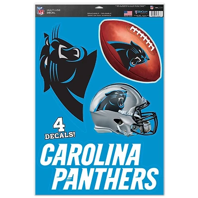 WinCraft Carolina Panthers 11" x 17" #1 Fan Multi-Use Decal Sheet