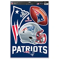 WinCraft New England Patriots #1 Fan 11" x 17" Multi-Use Decal Sheet