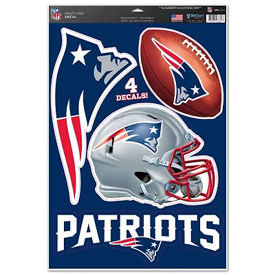 WinCraft New England Patriots #1 Fan 11" x 17" Multi-Use Decal Sheet