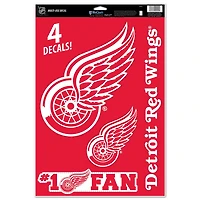 WinCraft Detroit Red Wings #1 Fan 11" x 17" Multi-Use Decal Sheet