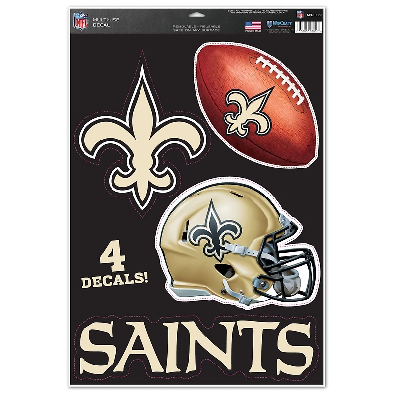 WinCraft New Orleans Saints 11" x 17" #1 Fan Multi-Use Decal Sheet