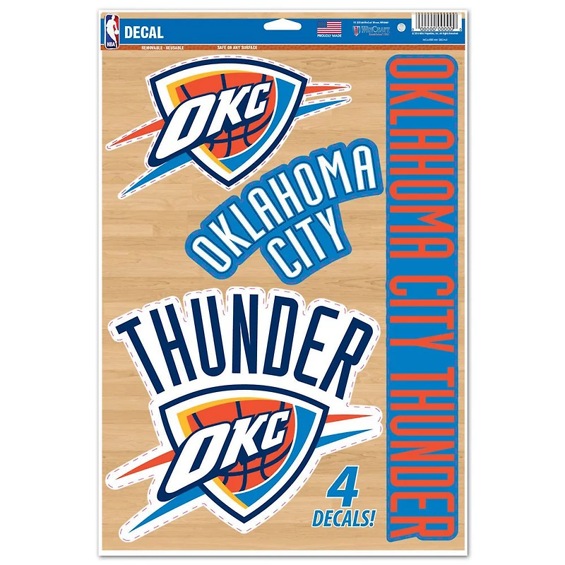 WinCraft Oklahoma City Thunder 11" x 17" Multi-Use Decal Sheet