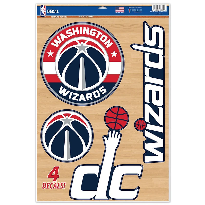 WinCraft Washington Wizards 11" x 17" Multi-Use Decal Sheet