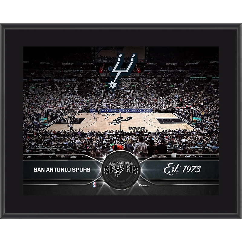 San Antonio Spurs 10.5" x 13" Sublimated Team Plaque