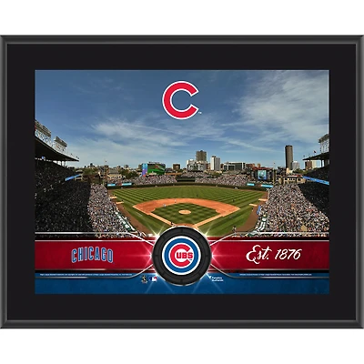 Chicago Cubs 10.5" x 13" Sublimated Team Plaque