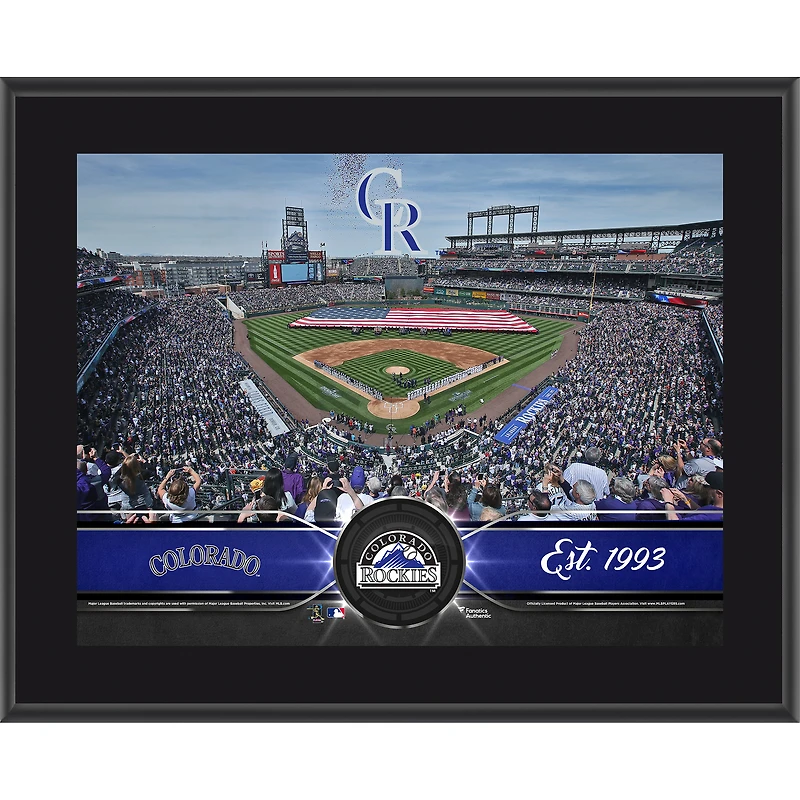 Colorado Rockies 10.5" x 13" Sublimated Team Plaque