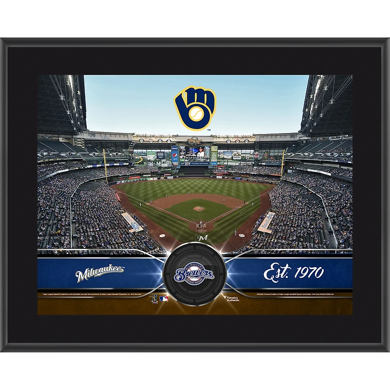 Milwaukee Brewers 10.5" x 13" Sublimated Team Plaque