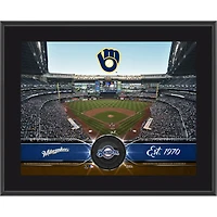 Milwaukee Brewers 10.5" x 13" Sublimated Team Plaque