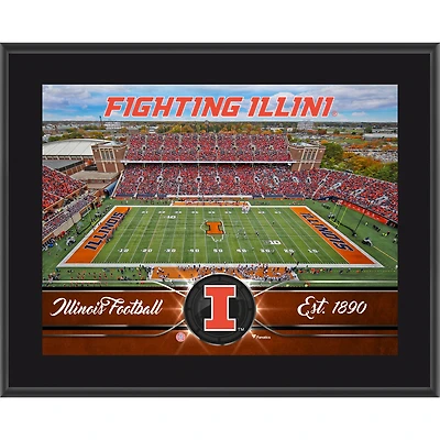 Illinois Fighting Illini 10.5" x 13" Sublimated Team Plaque