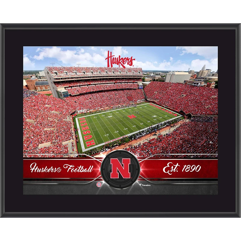 Nebraska Huskers 10.5" x 13" Sublimated Team Plaque