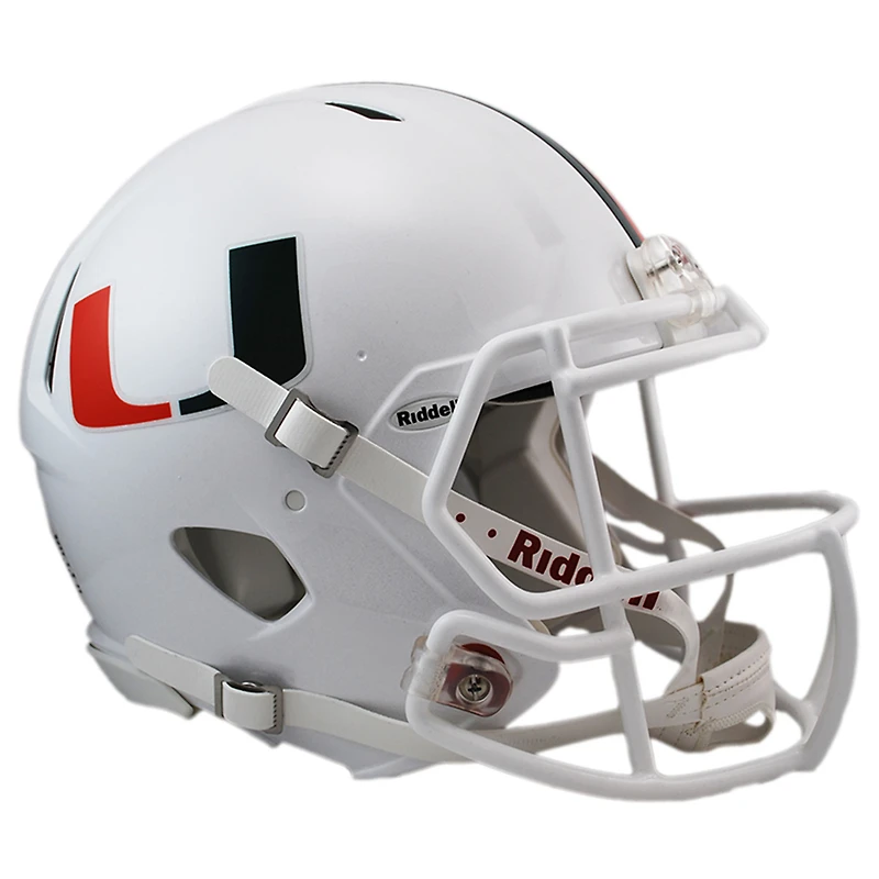 Riddell Miami Hurricanes Revolution Speed Full-Size Authentic Football Helmet