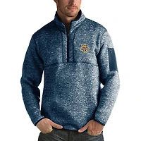 Men's Antigua Navy Marquette Golden Eagles Fortune Half-Zip Sweatshirt
