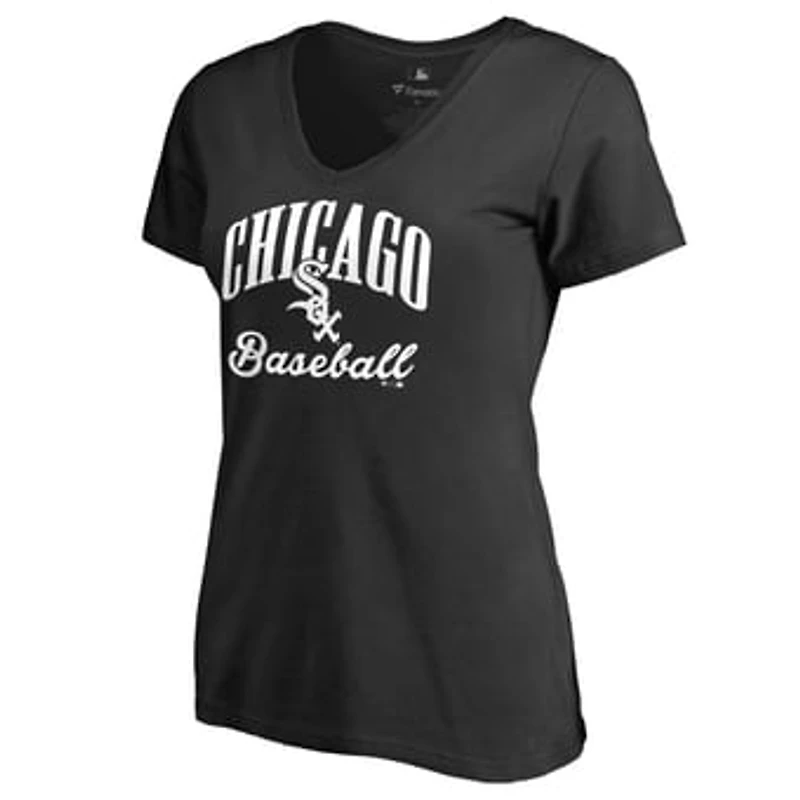 Women's Black Chicago White Sox Victory Script T-Shirt