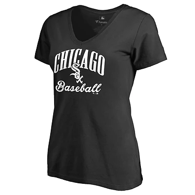 Women's Black Chicago White Sox Victory Script T-Shirt