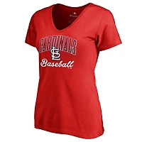 Women's Red St. Louis Cardinals Victory Script T-Shirt