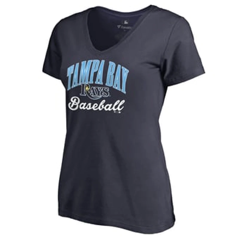 Women's Navy Tampa Bay Rays Victory Script T-Shirt