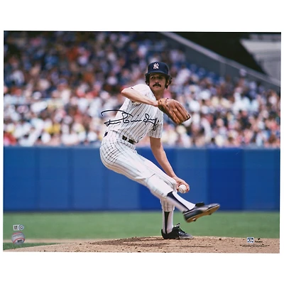 Ron Guidry New York Yankees Autographed 16" x 20" Pitching Photograph