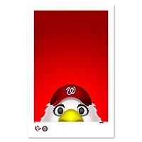 Washington Nationals 11" x 17" Minimalist Screech Wall Art
