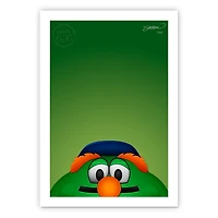 Boston Red Sox 14" x 20" Minimalist Wally The Green Monster Mascot Wall Art