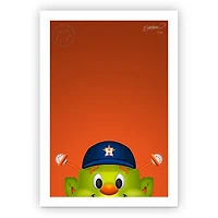 Houston Astros 14" x 20" Minimalist Orbit Mascot Wall Art