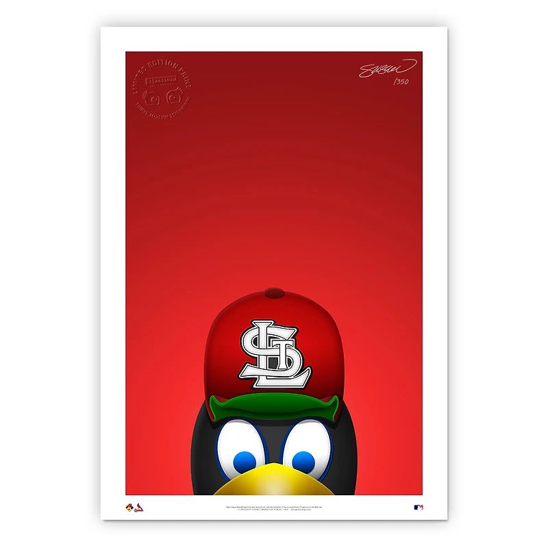 St. Louis Cardinals 14" x 20" Minimalist Fredbird Mascot Wall Art