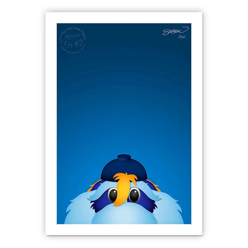 Tampa Bay Rays 14" x 20" Minimalist Raymond Mascot Wall Art