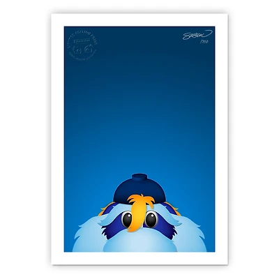 Tampa Bay Rays 14" x 20" Minimalist Raymond Mascot Wall Art