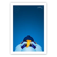 Tampa Bay Rays 14" x 20" Minimalist Raymond Mascot Wall Art