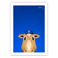 Texas Rangers 14" x 20" Minimalist Ranger Captain Mascot Wall Art